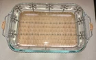 Pyrex 2 PIECE 3 Qt. Limited Edition 2 pc Serveware Set Snowflakes
