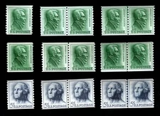 1962-1963 Choice of Regular Issue Jackson/Washington US MNH Coil Stamps 1225/29!