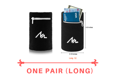 2 PACK - NEWZILL Wristband / Wrist Wallet with Pocket, Pouch for Running, Tennis - 第 13/79 張圖片