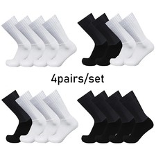 Socks 4pairs Pure Color Cycling Silicone Sport Non-slip Pro Racing Bicycle Socks