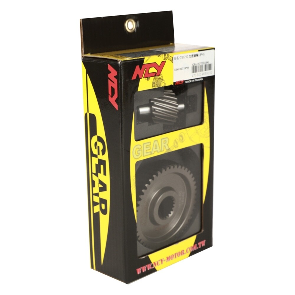 NCY PERFORMANCE GEAR SET (18*46) FOR CHINESE SCOOTERS WITH 50cc