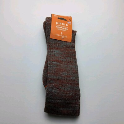 Pistil Men s Wool Blend Rocco Crew Socks Made In USA Size XL (12-14.5)