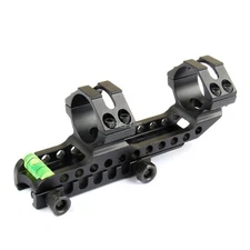 Cantilever 30mm Scope Mount With Bubble Level Picatinny Rails