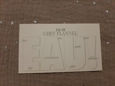 Carte Parfumée - Perfume Card . Geoffrey beene - Grey flannel