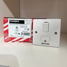 MK Logic Plus - K1040 WHI IG - 13a Switched Fused Connection Unit Engraved ' IG'