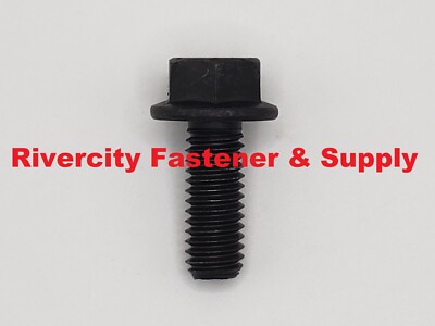 25 Bulloni Testa Flangiata Seghettata Grado 5 – 3/8-16 X 1 Pollice – Zincati – Rivercity