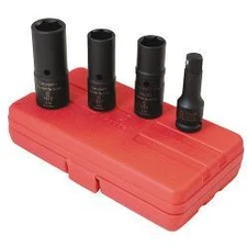 Sunex 4 pc Deep Thin Wall Flip Lugnut Impact Socket Set #2724