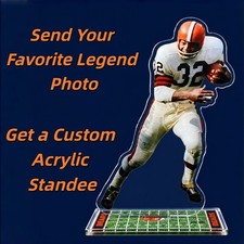 Custom Acrylic Standee - Chicago Football Legend - Man Cave Decor Memorabilia