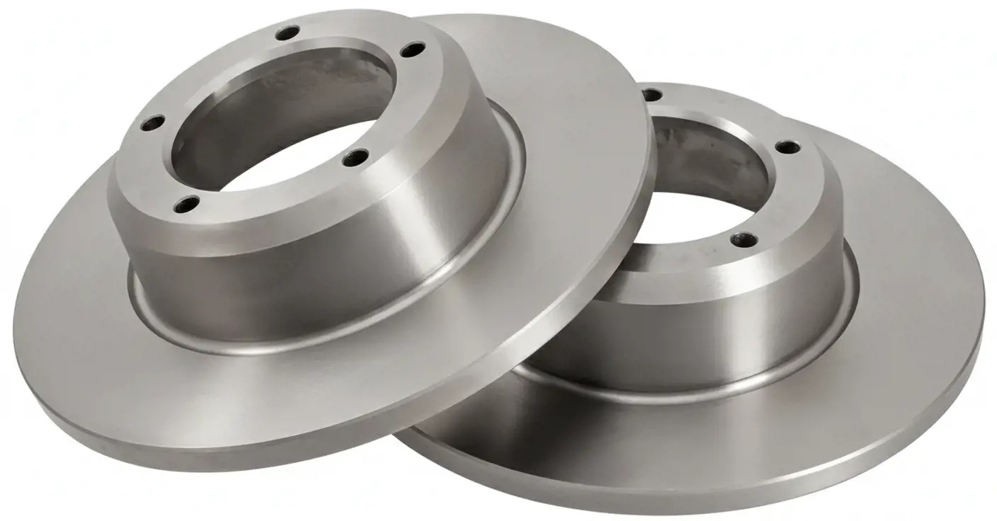2x Brake disc solid 15615 A.B.S. for LAND ROVER RANGE ROVER   DISCOVERY I 90 I