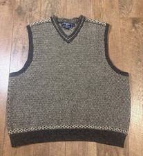 Polo Sport Vtg Ralph Lauren Wool Silk Sweater Vest Sz XXL