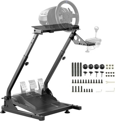 Racing Wheel Stand, Simulator Cockpit Compatible with Logitech & Thrustmaster