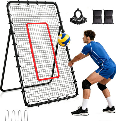 Adjustable 7x4ft Volleyball Rebounder Net for Spiking & Setting Practice