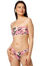 Pink Camo Bandeau Bikini by Enemy Empire Art Studio W/Recycled Material