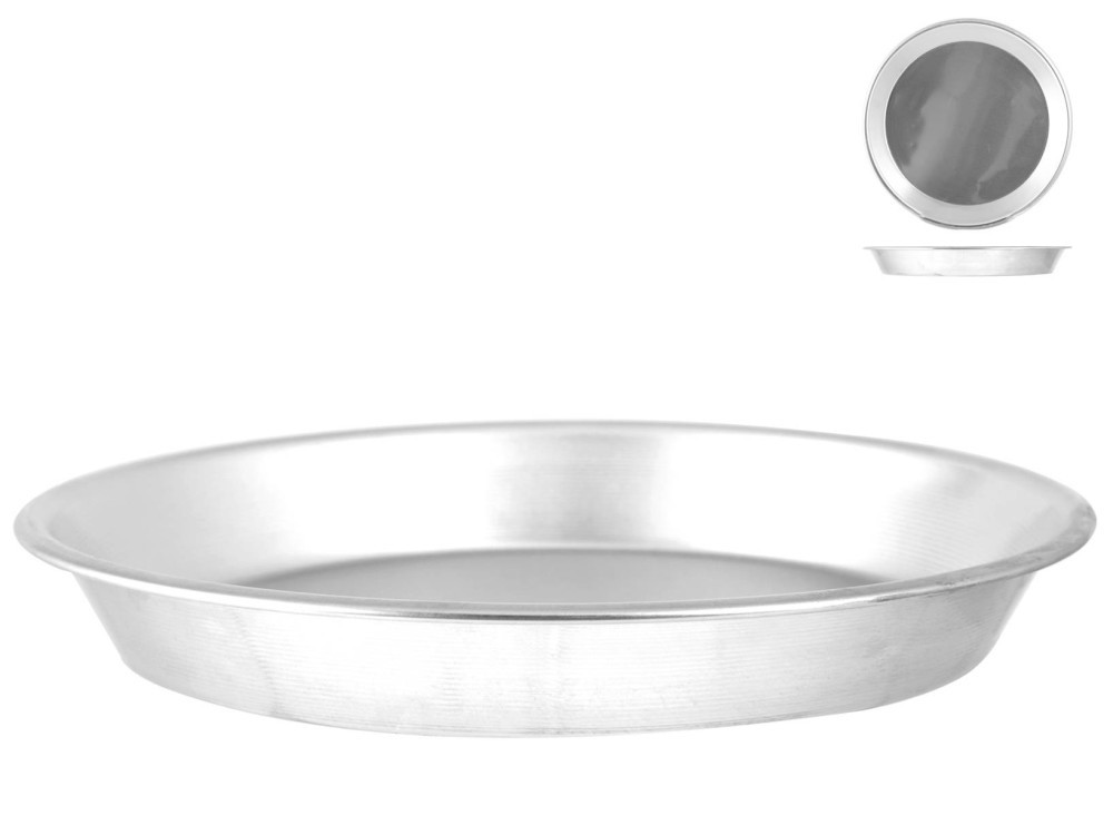 Smooth Low Cone Aluminum Mold 30 Cm Silver Habi