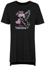 Personalised Any Name Tiny Valentinie Nightie Womens Night Shirt