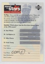 1996 Meet the Stars Trivia Challenge Card Expired Redemptions Ken Griffey Jr 9b4