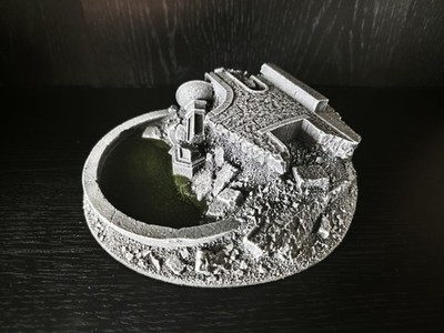 Gothic Ruined Fountain - Gale Force Nine | Battlefield in a Box | Terrain
