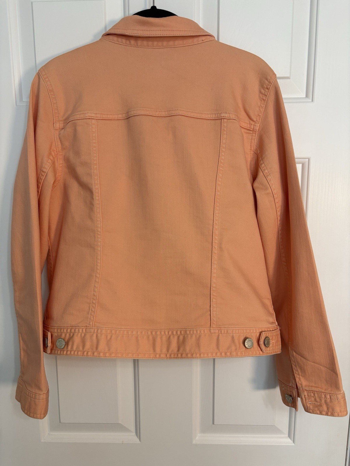 Talbots Peach Basic Jacket Button Collared Pocket… - image 5