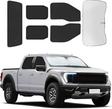 Full Window Covers For Ford F150 2021-2025 6pcs Car Window Shades Black