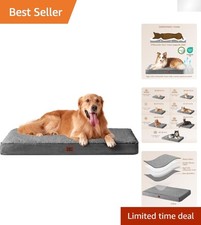 Orthopedic Dog Bed for XL Breeds with Easy-Clean Removable Cover, 41x27
