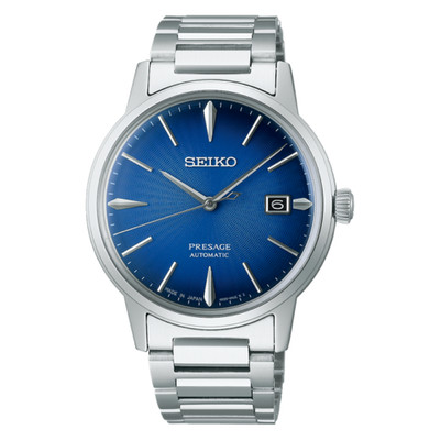 Seiko Presage Cocktail 39.5 MM Blue Dial Automatic SS Watch SRPJ13J1