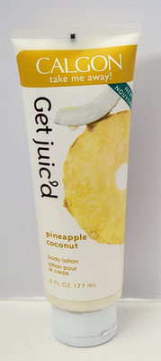 CALGON Take Me Away! Get Juic'd Pineapple Coconut Body Lotion 6 oz / 177 mL
