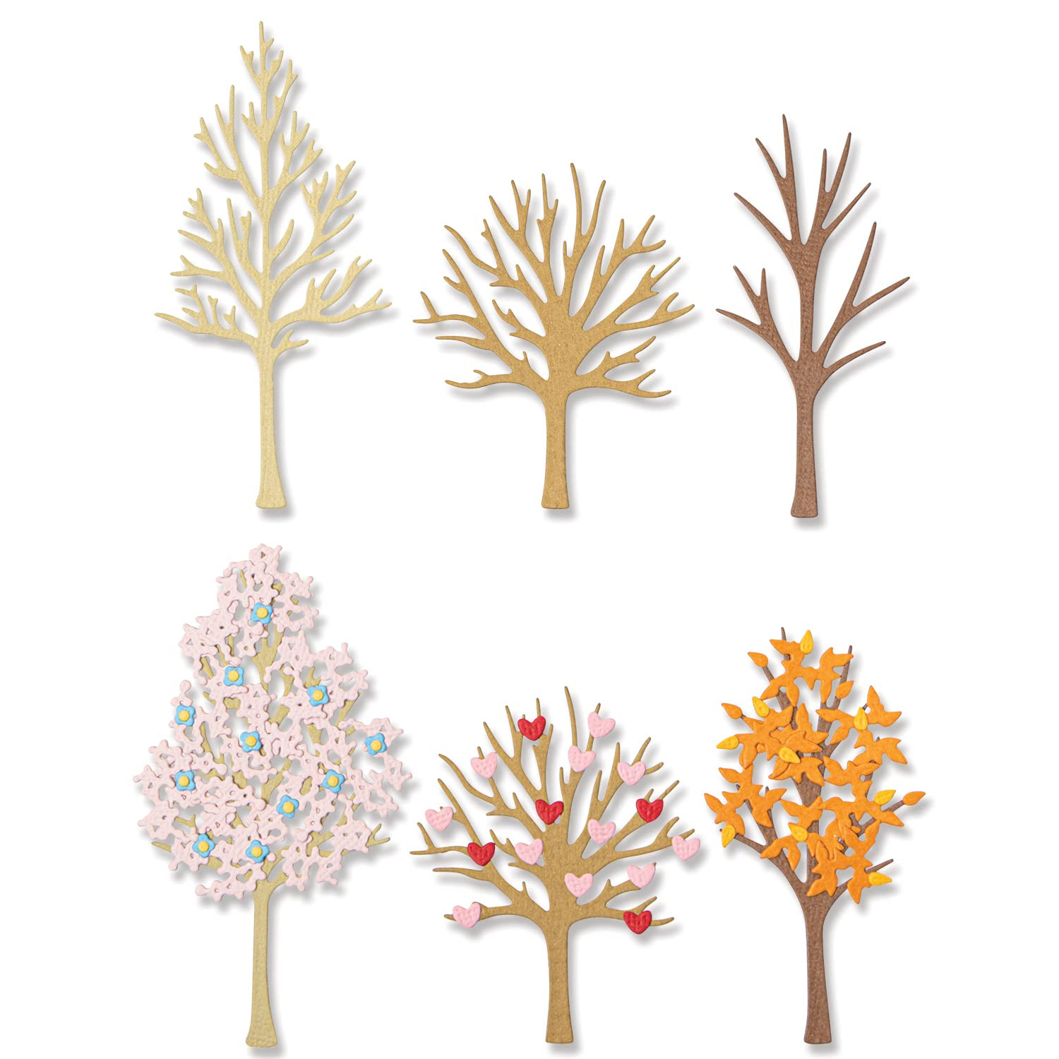 Jennifer Ogborn Thinlits Die Set - 7PK Seasonal Trees | 666025 | Chapter 4