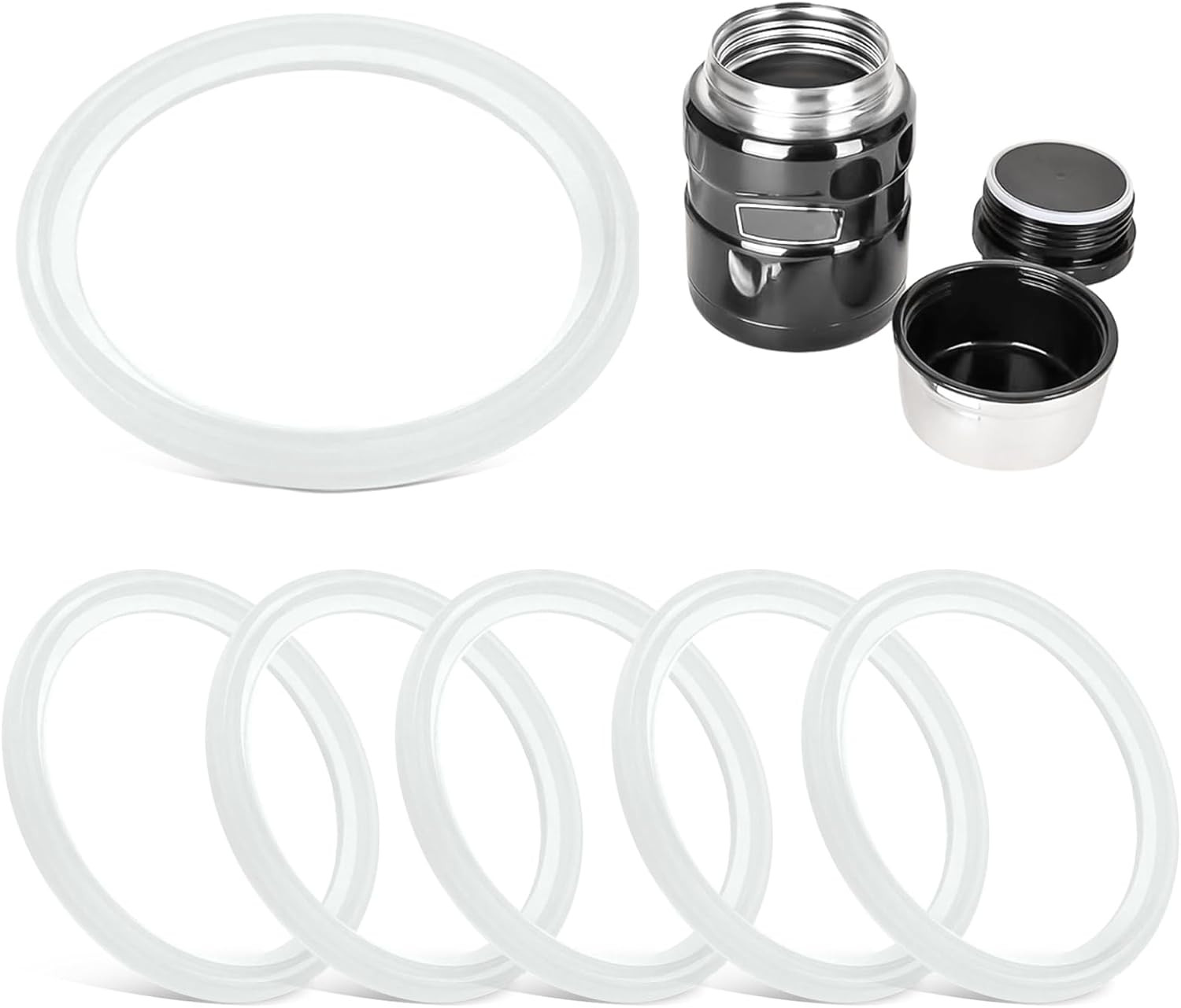 Replacement Gaskets Compatible with Thermos Stainless King Food Jar 16 and 24 Ou