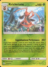 Kricketune 14/236 UNCOMMON REVERSE HOLO Cosmic Eclipse Pokemon Lightly Played