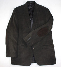 Chaps Ralph Lauren Blazer Men's 44 L Corduroy Sport Jacket Elbow Patch Brown