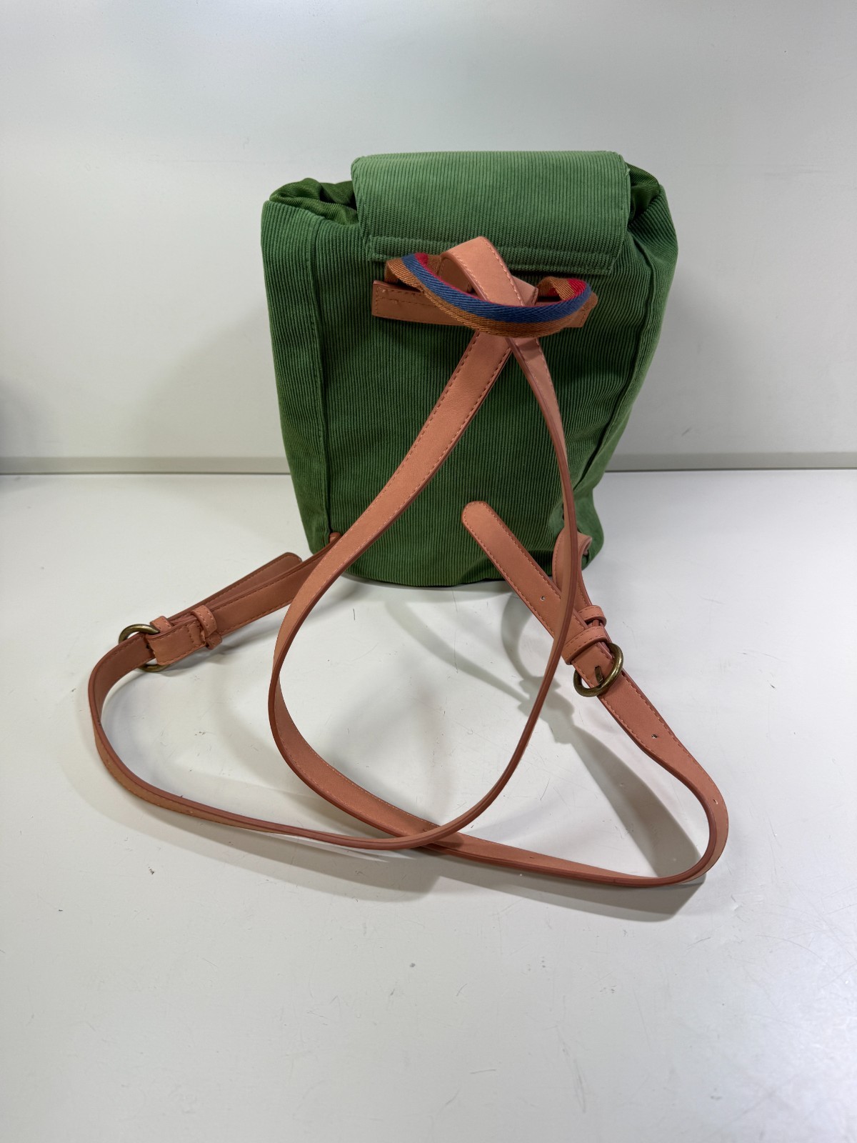 Universal Thread Mini Backpack Green Corduroy Sma… - image 3