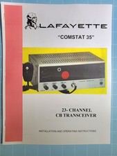 Photocopy Lafayette Comstat 35 Owner's Manual