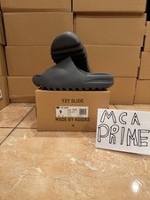 Adidas Yeezy Slide Slate Grey Size 9 ID2350 BRAND NEW WITH RECEIPT