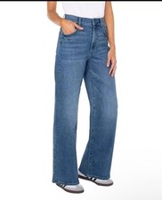 Well-Worn Womens Blue High Rise Wide Leg Jeans Size 10, 30" Inseam