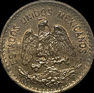 1939 Mo Mexico 1 Centavo RB Red Brown World Type Mexican Bronze Coin KM# 415