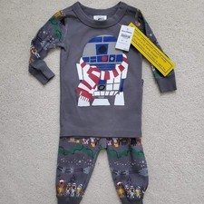 NWT Hanna Andersson Baby Star Wars Christmas Holiday Pajamas sz3-6m