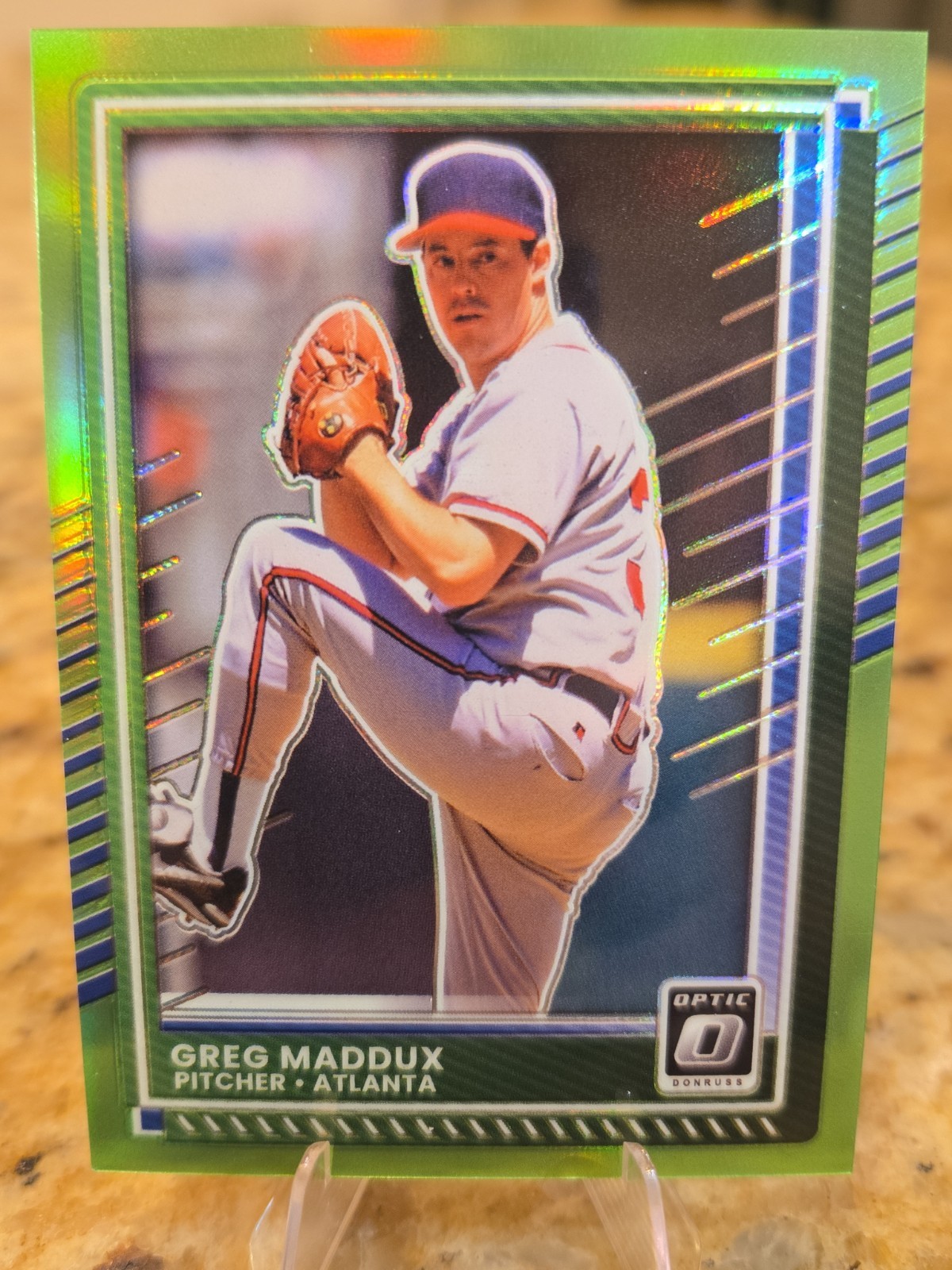2025 Panini Donruss Optic Greg Maddux #9 Lime GreenPrizm /149 Braves HOF SSP