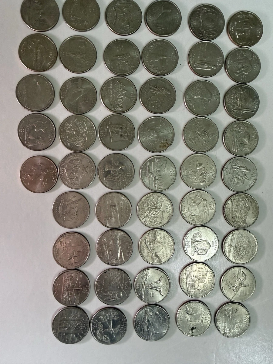 曾流通1999 年50 年州套装美国25 美分州(1999 - 2008) | eBay