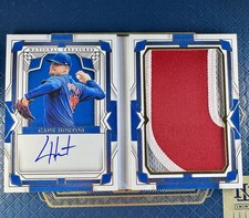 Cade Horton 2025 Panini National Treasures Booklet Patch Auto /35 Chicago Cubs
