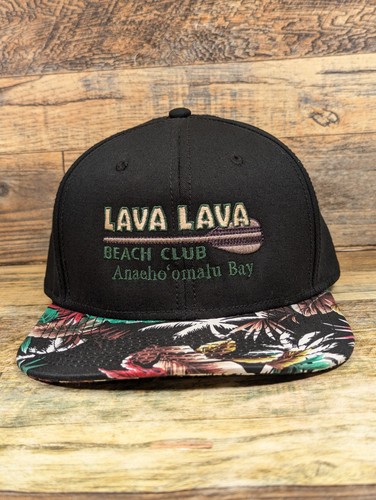 Lava Lava Beach Club Snapback Hat Cap Anaehoʻomalu Bay Hawaii