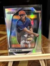 2025 Panini Prizm Baseball Brandon Sproat #136 Silver Prizm New York Mets