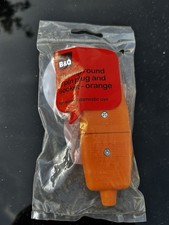 B&Q 10A Orange Switched 2 Pin Plug Socket