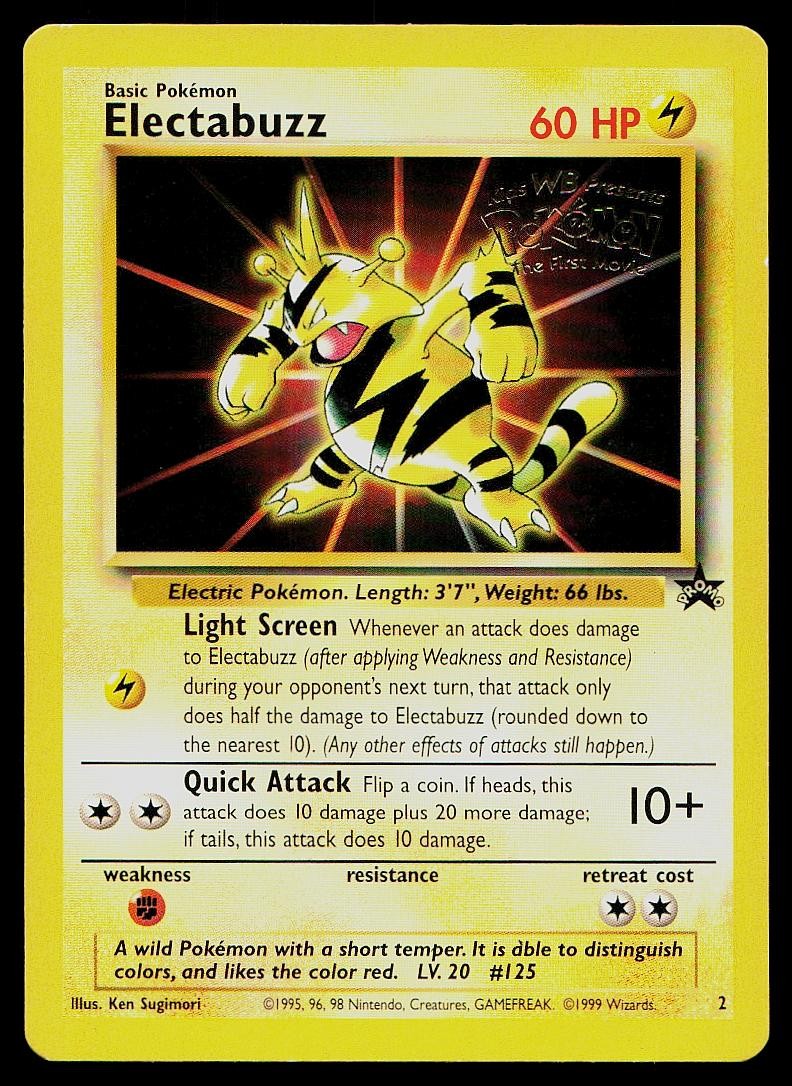 Pokemon Card Wizards Black Star Promos Electabuzz 2 Promo