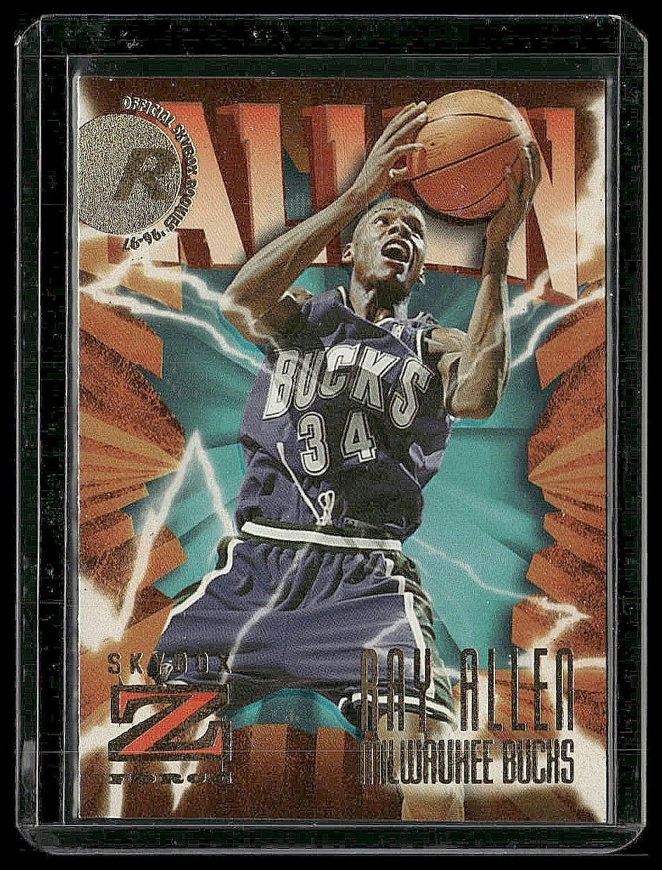 1996-97 SkyBox Z-Force Ray Allen Rookie #140 Milwaukee Bucks