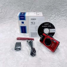 Olympus Stylus TG-4 Tough Red Compact Digital Camera Excellent Condition