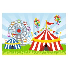 Outdoor Carnival Backdrop - 3 Pc.