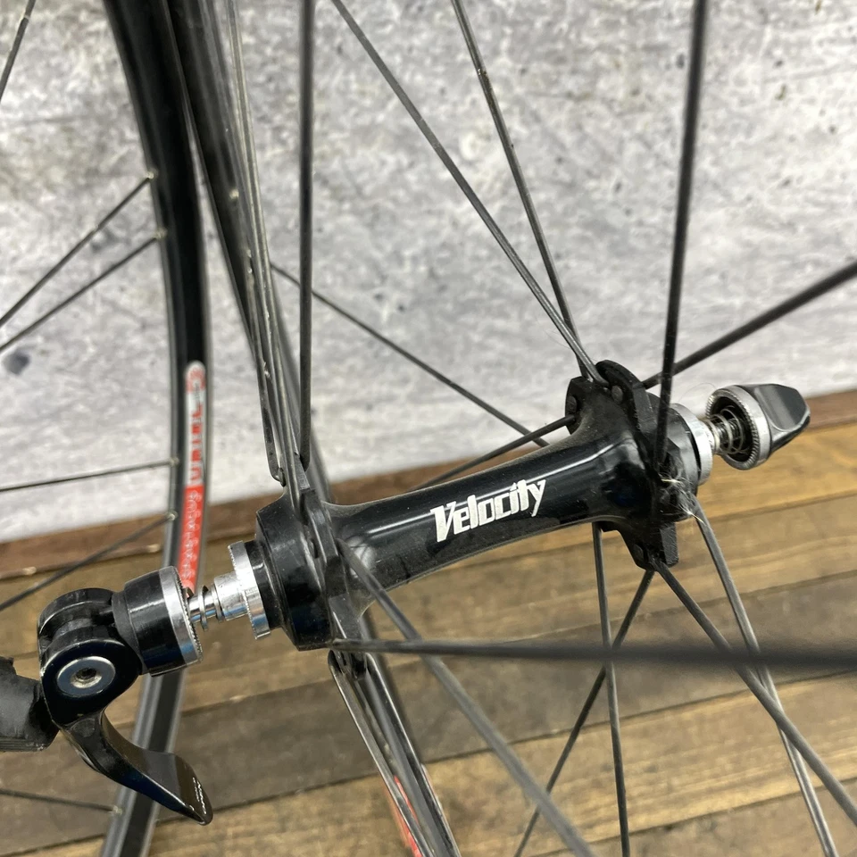 Juego de ruedas para bicicleta de carretera Velocity 650c freno de llanta QR Presta 8s 9s 10s 650c 130 vintage Foto 2 de 4