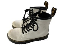Doc Dr. Martens Girls Zavala J AW004 Lace Up Combat Boot White Size 1 Youth