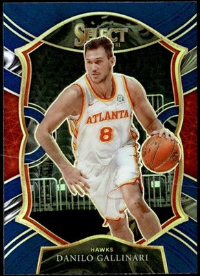 2020-21 Panini Select #35 Danilo Gallinari Blue Prizms E1