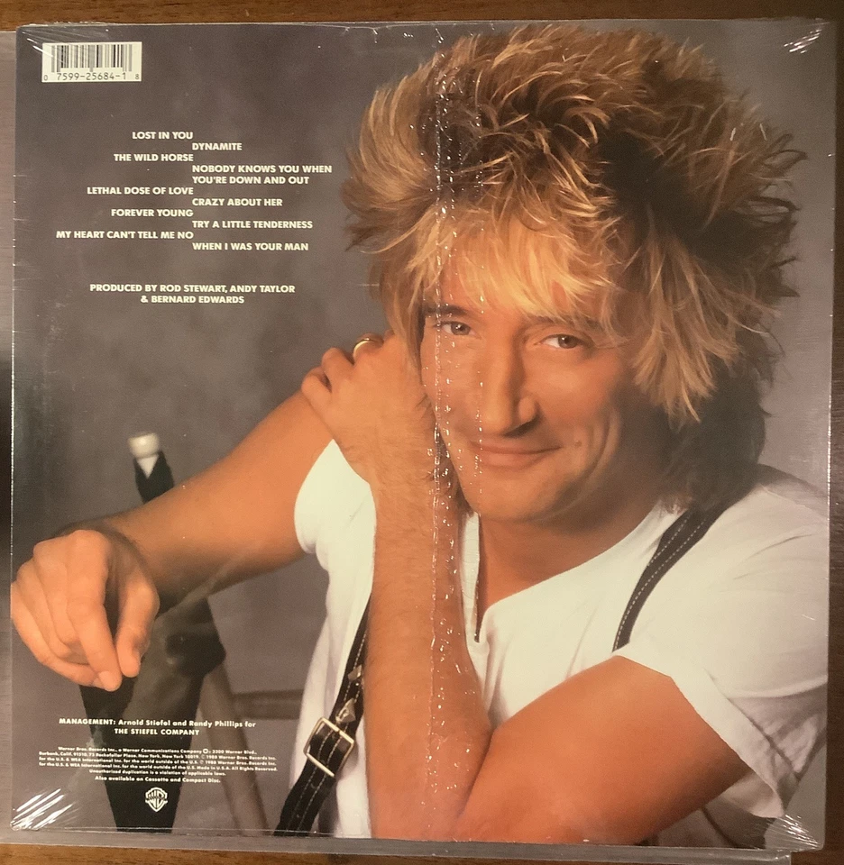 STILL SEALED Rod Stewart Out Of Order Vinyl LP 1988 -Warner Bros. 925684-1 - Image 3 of 4